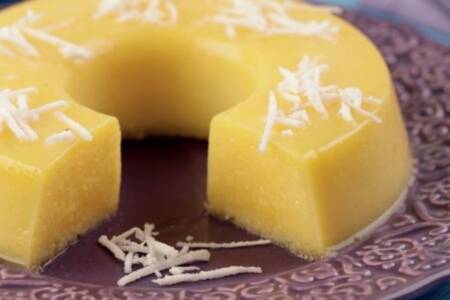 pudim de coco na panela de pressão