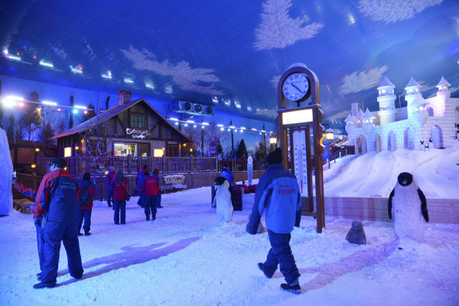 O parque temático SnowLand, uma das atrações de Gramado