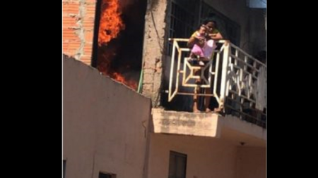 Avó joga bebê da sacada de casa para salvá-la de incêndio no MT