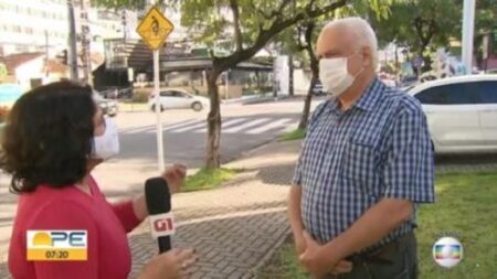  Repórter da Globo rebate entrevistado que nega mortes por covid-19