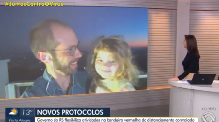 Filha invade link ao vivo do pai na Globo e fofura viraliza na web