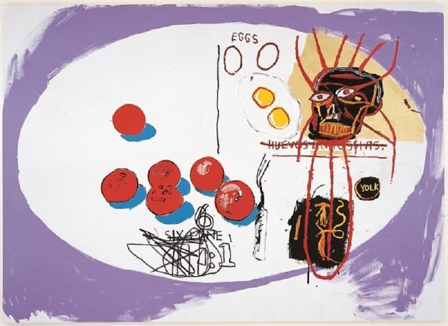Eggs, obra de Jean-Michel Basquiat e Andy Warhol