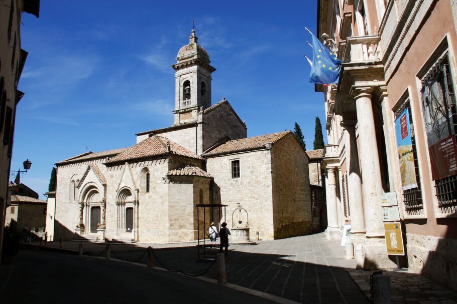 O pacato vilarejo de San Quirico d’Orcia, na região da Toscana