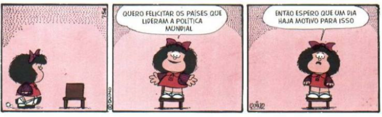 tirinhas da Mafalda que se levadas a sério mudariam o mundo