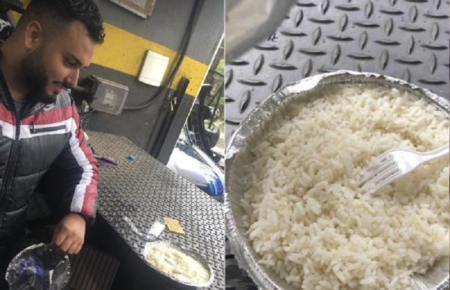 Homem se decepciona com frango à parmegiana ‘só com arroz’ e viraliza