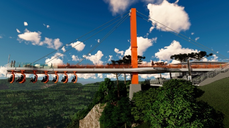 A Skyglass terá 35 metros de comprimento e ficará suspensa a 360 metros sobre o Vale da Ferradura
