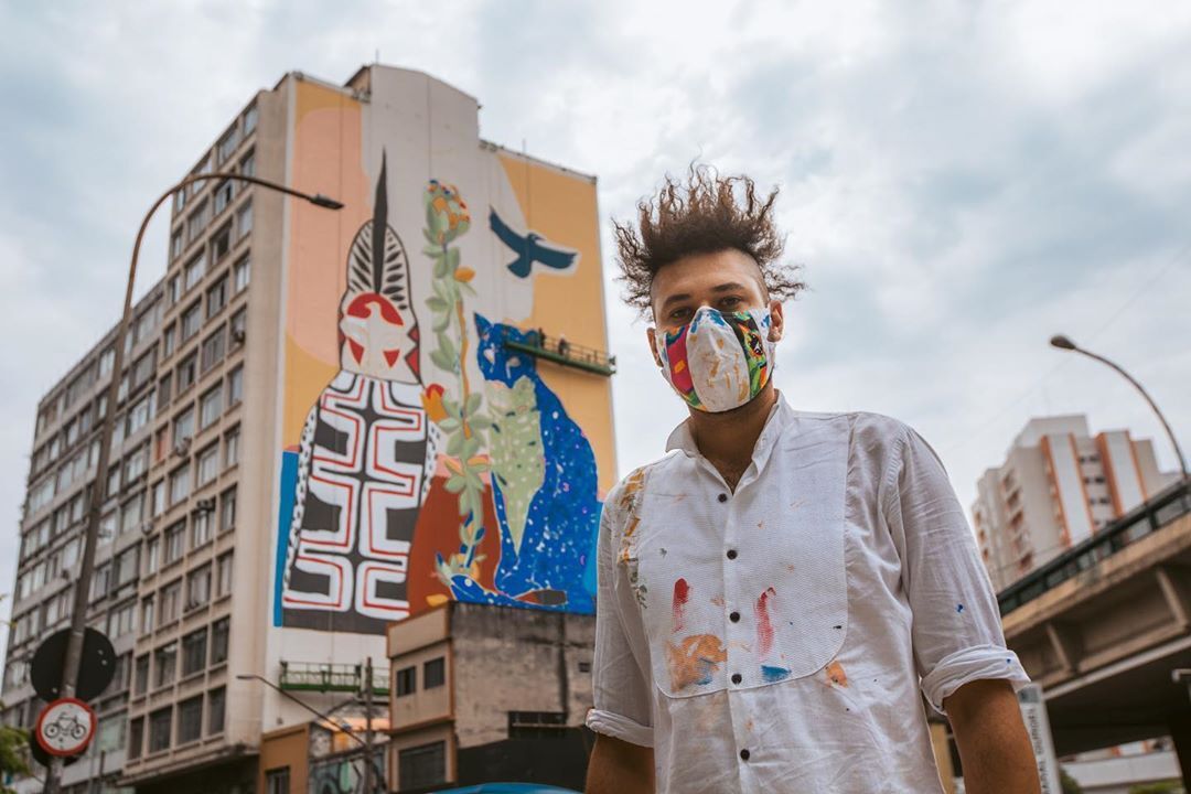 Projeto da Converse foi responsável por novo mural em São Paulo feito com tinta que ajuda a limpar o ar
