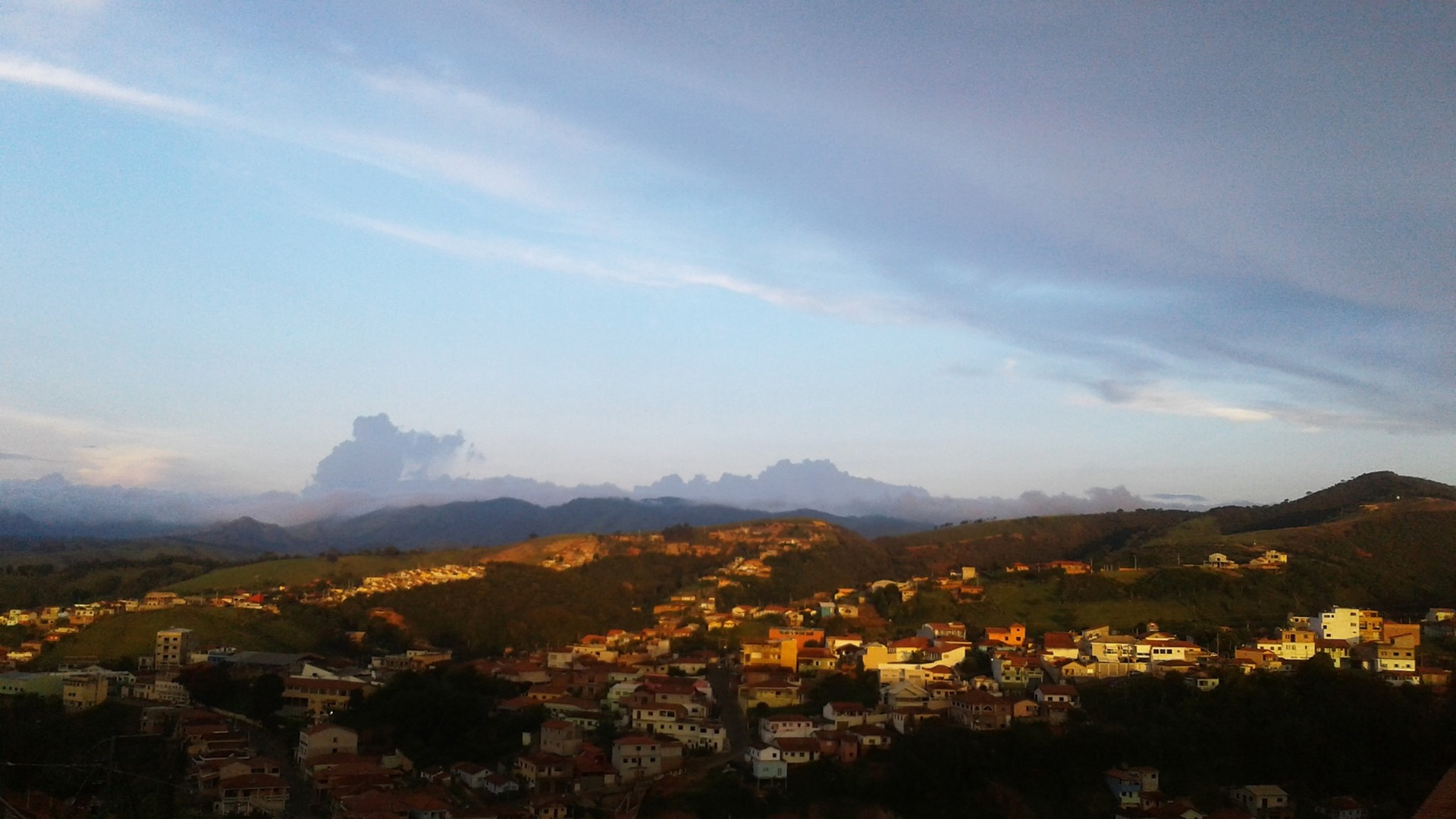 Vista da cidade de Cunha, no Alto Vale do Paraíba, em SP