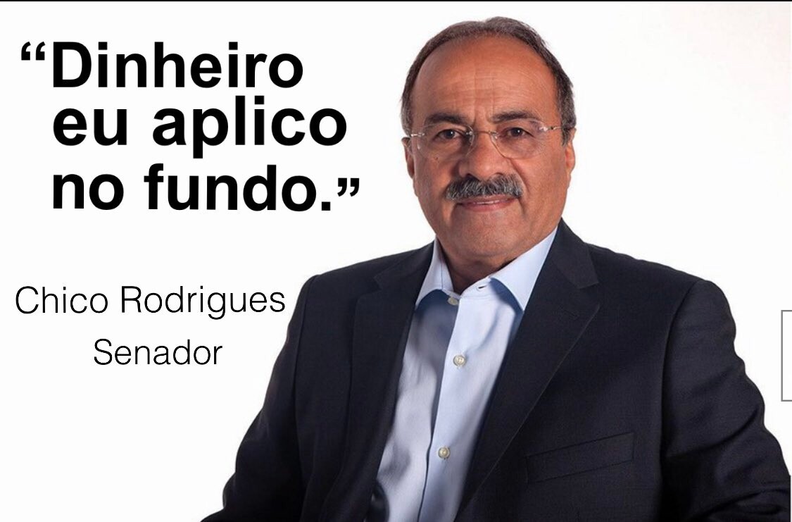 O senador Chico Rodrigues foi flagrado com dinheiro na cueca. Algumas notas estavam entre as nádegas