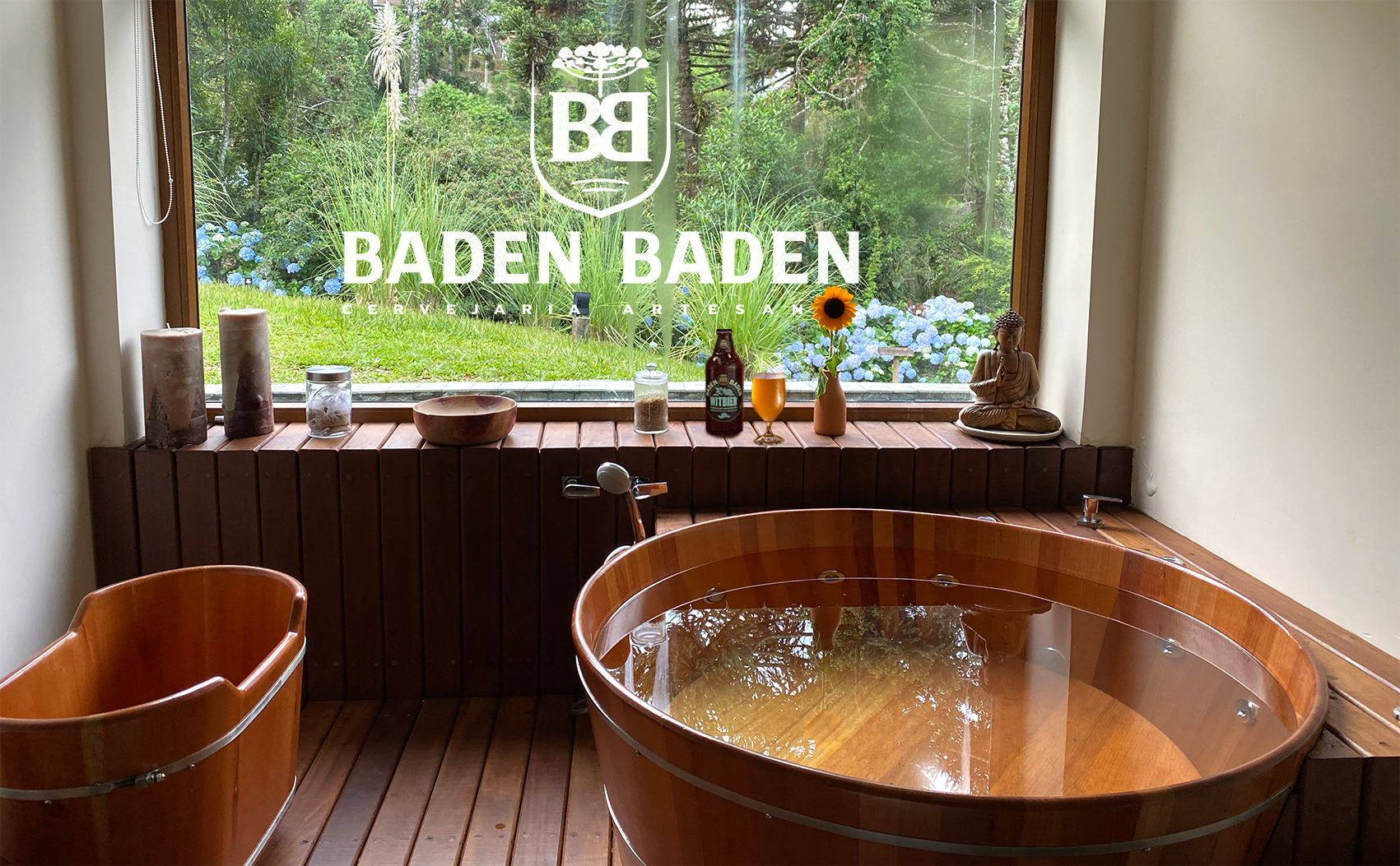 Cervejaria Baden Baden oferece banho de ofurô e degustação em Campos do Jordão
