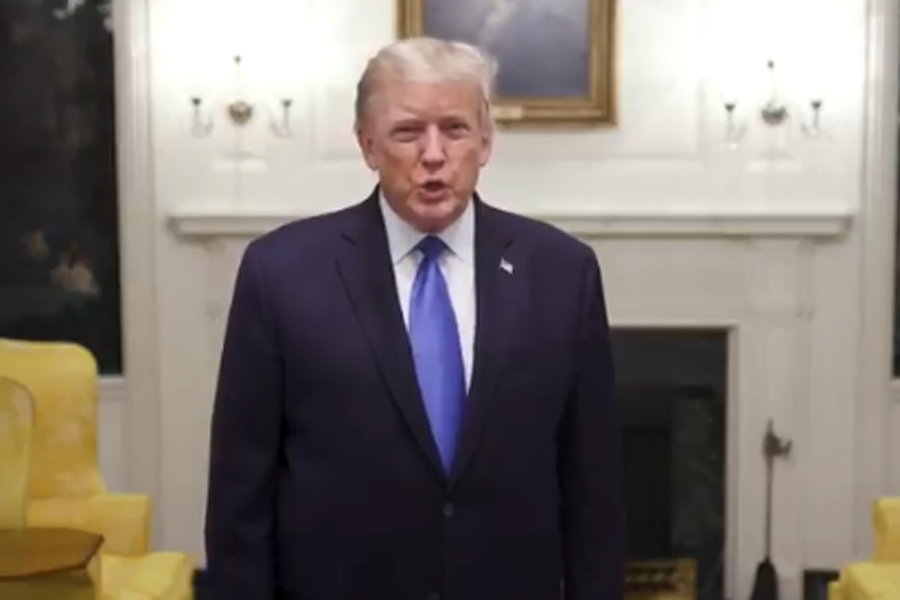 Antes de ser internado, Trump gravou um vídeo dizendo que estava bem