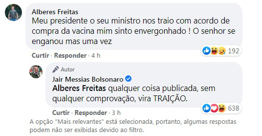 Bolsonaro não vai comprar vacina