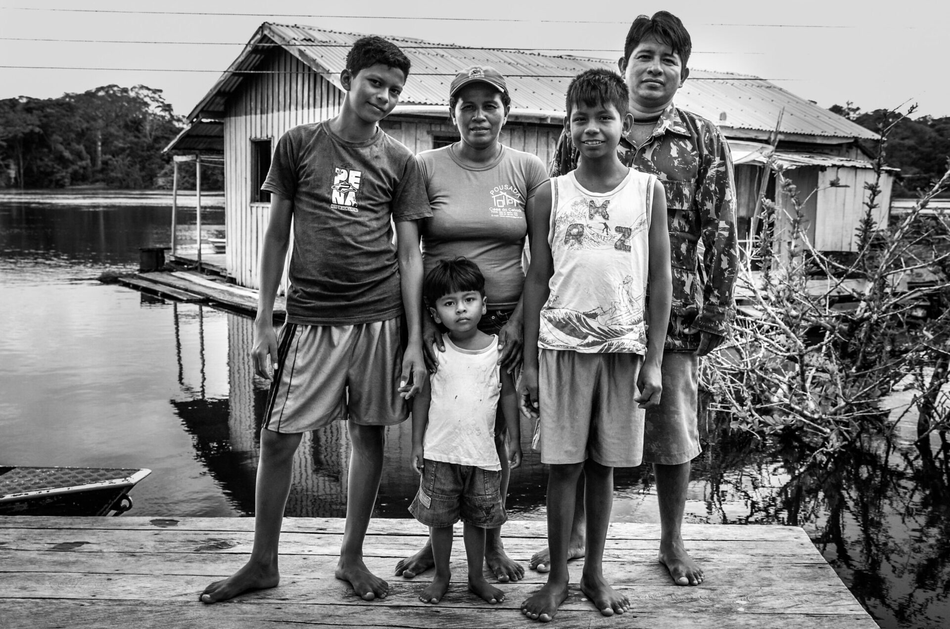 Comunidade ribeirinha na Amazonia