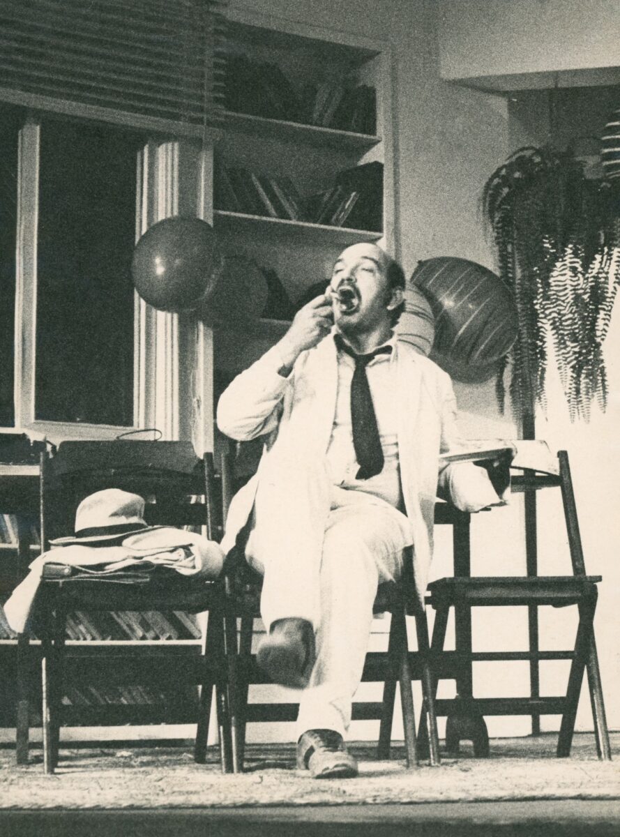 Lima estrelou a peça “Bonifácio Bilhões”, de João Bethencourt, um sucesso nos anos de 1970