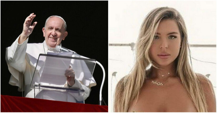 Modelo brasileira revela que conta do Papa já curtiu varias fotos suas