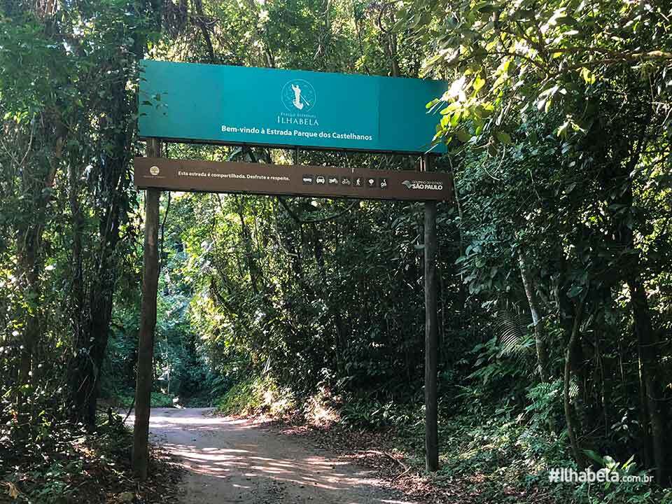 Entrada do Parque Estadual de Ilhabela