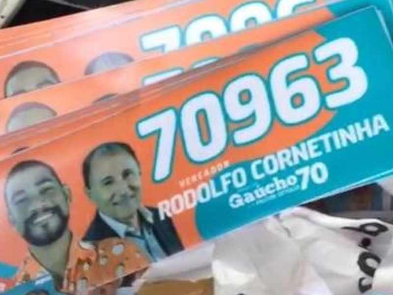 Candidato Rodolfo Cornetinha (Avante) passou toda a campanha divulgando número errado