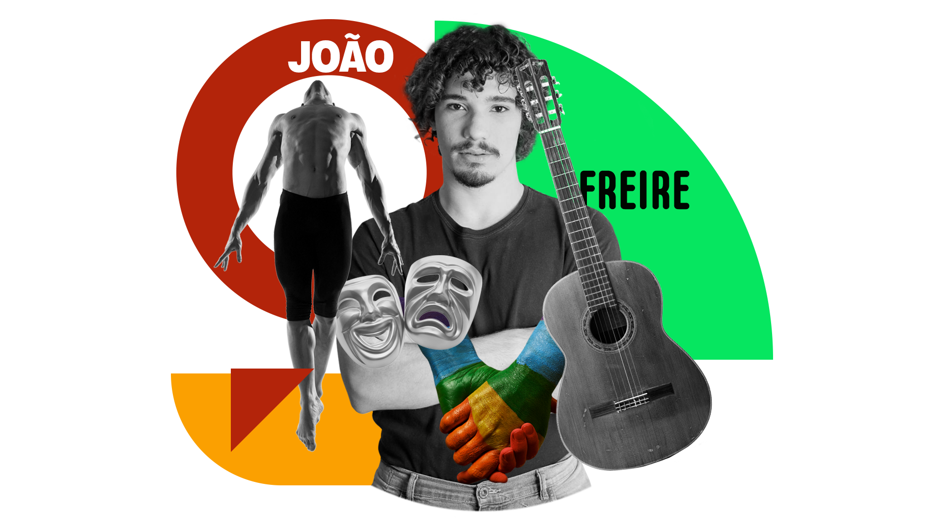 João Freire é um dos apresentadores do Outros Giros e tem sua carreira ligada ao teatro com 25 espetáculos teatrais no currículo