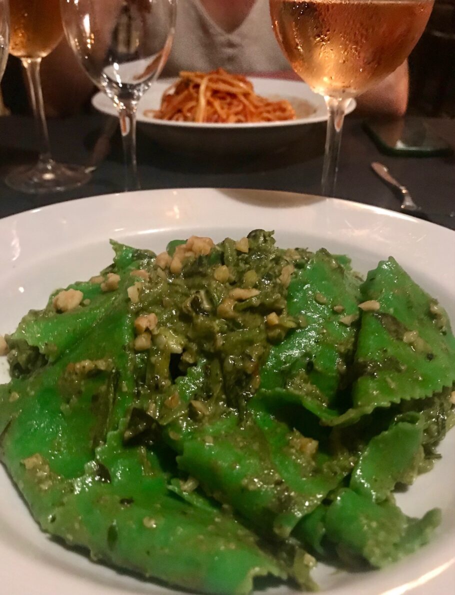 Parppadelle alla Dolce Vita é o prato vegetariano italiano e imperdível do Restaurante Pippo, em Paraty