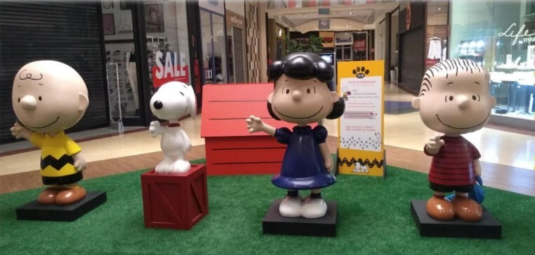  Exposição do Snoopy em SP arrecada ração para pets abandonados