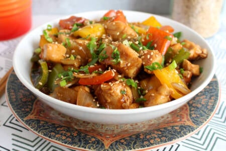 Frango oriental prático e rápido