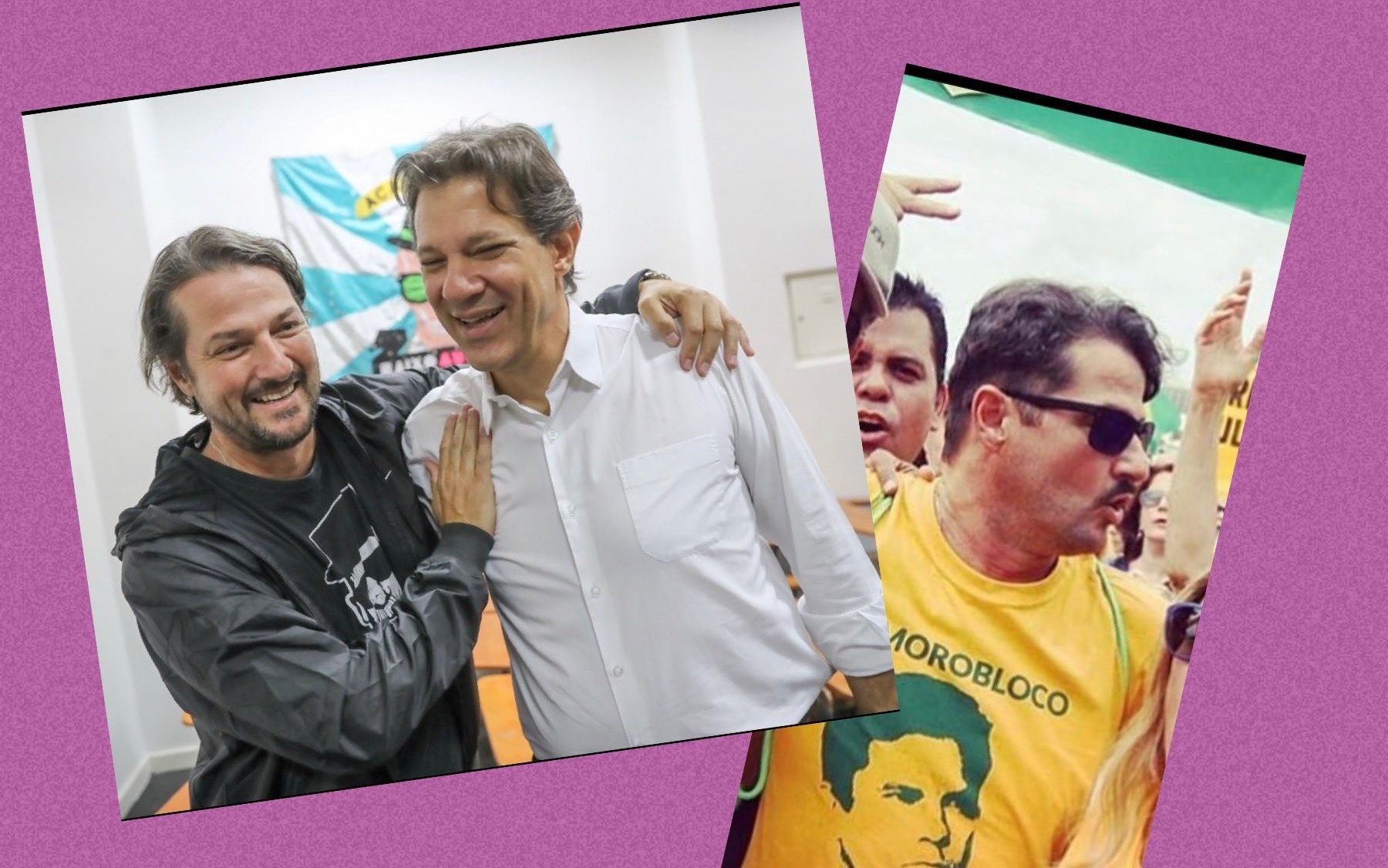 Arrependido de apoiar Moro, Marcelo Serrado posta foto com Haddad
