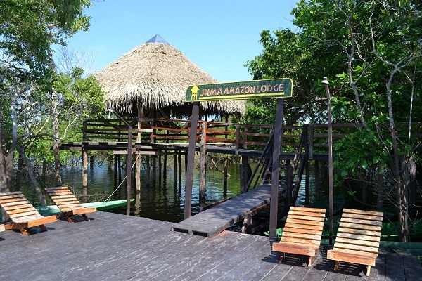 O Juma Lodge, que fica meio da selva amazônica