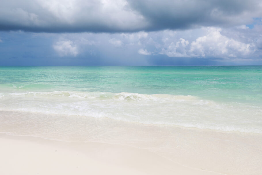 Praia de Santa Maria, em Cayo Santa Maria, província de Villa Clara (Cuba)