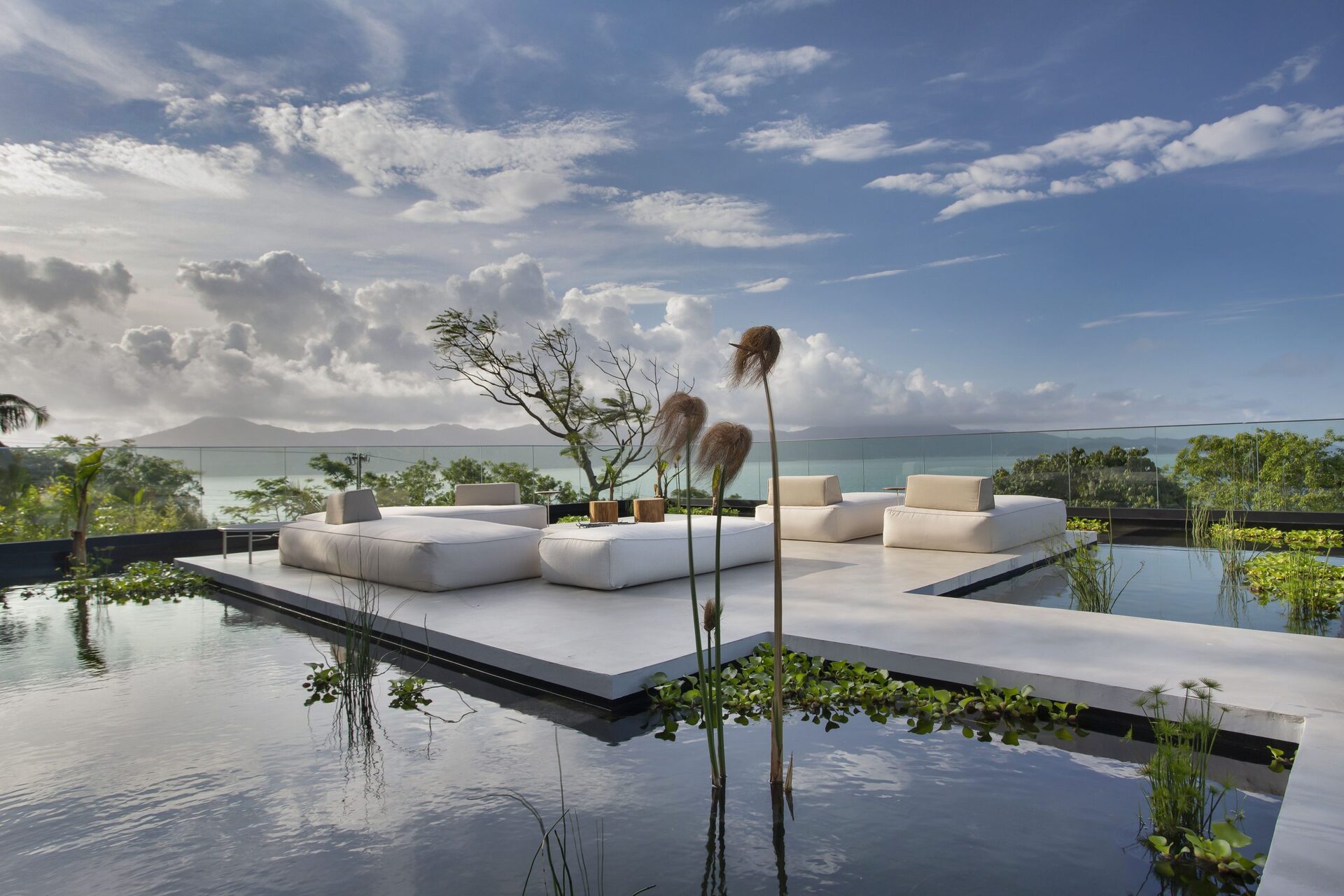 A bela paisagem do Fuso Concept Hotel, em Florianópolis