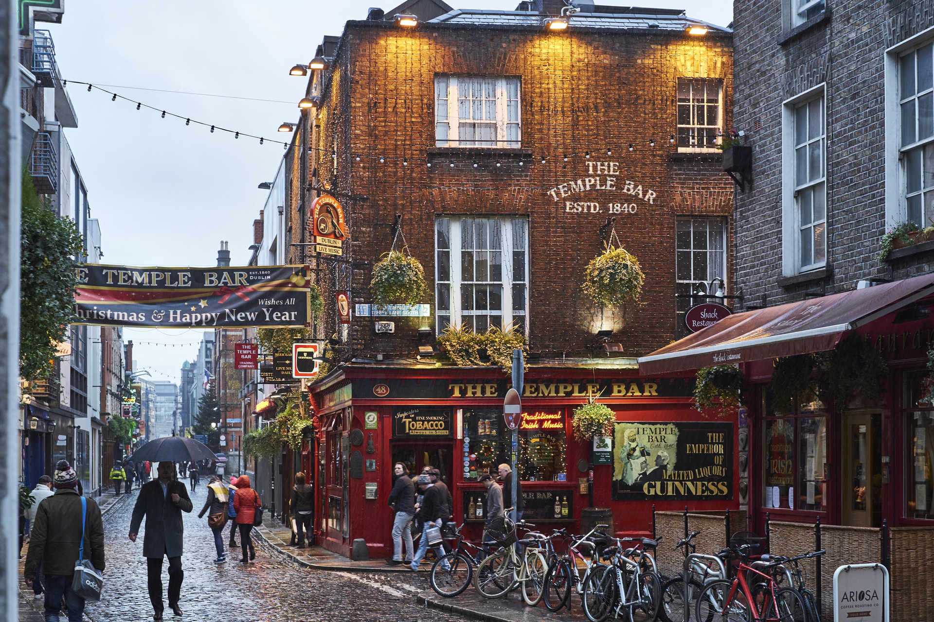 Temple Bar é um dos pubs mais famosos de Dublin