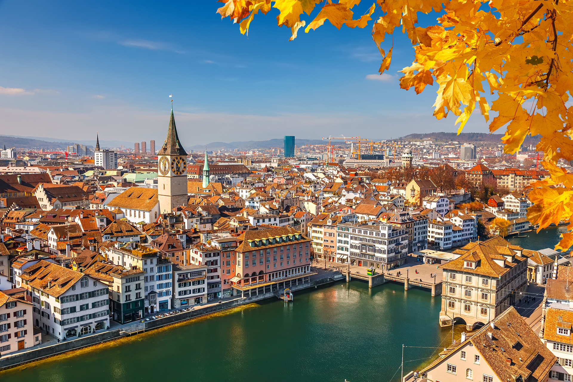 A charmosa Zurique, na Suíça, está entre as melhores cidades da Europa para morar