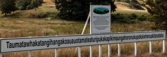 Colina tem nome de origem maori composto por 85 caracteres