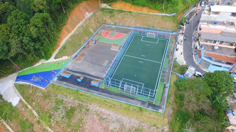 Espaço conta com espaço para futebol, skate, basquete entre outros. Divulgação Prefeitura de São Bernardo do Campo.
