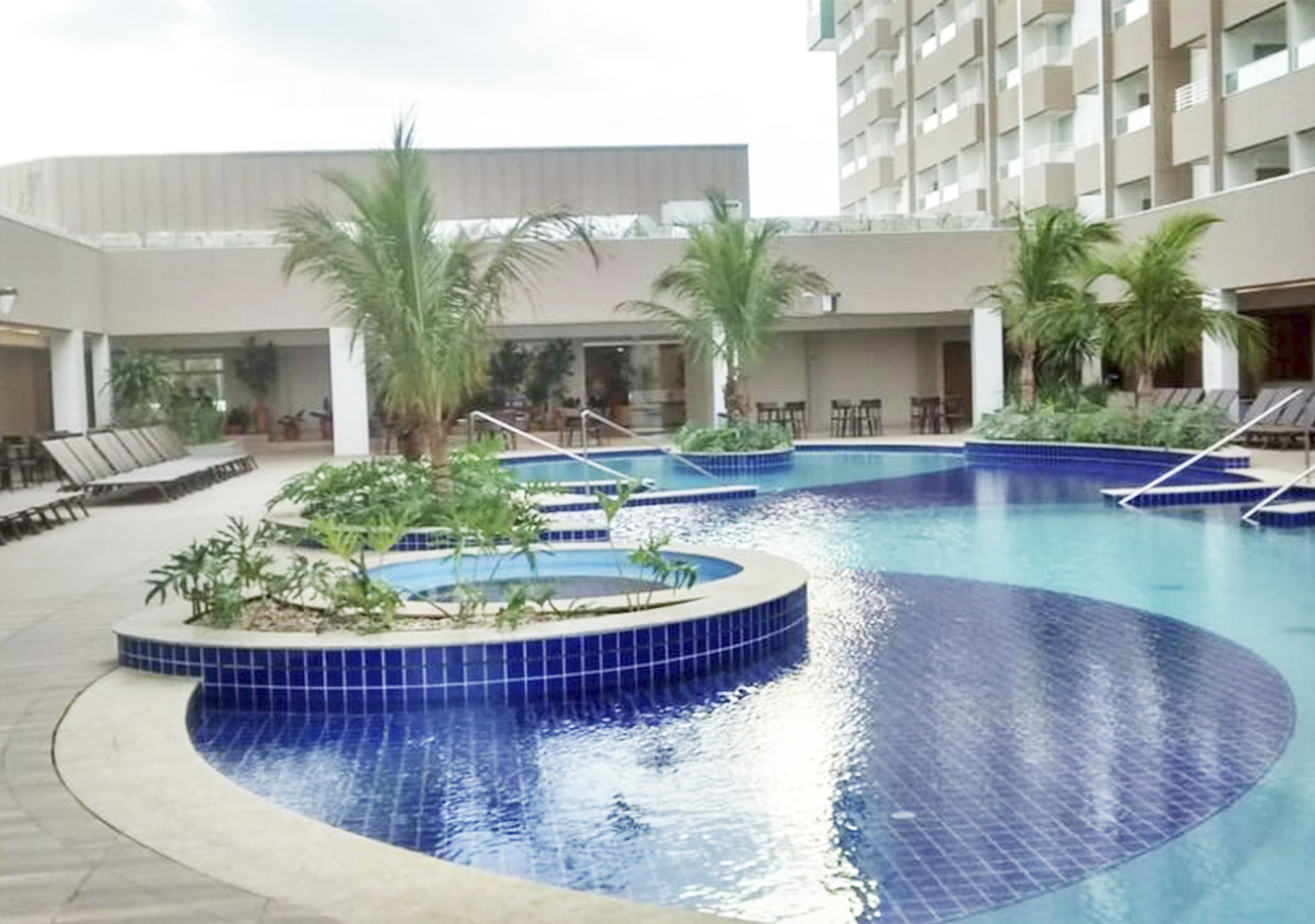 O Enjoy Olimpia Park Resort, uma das opções para se hospedar em Olímpia (SP)