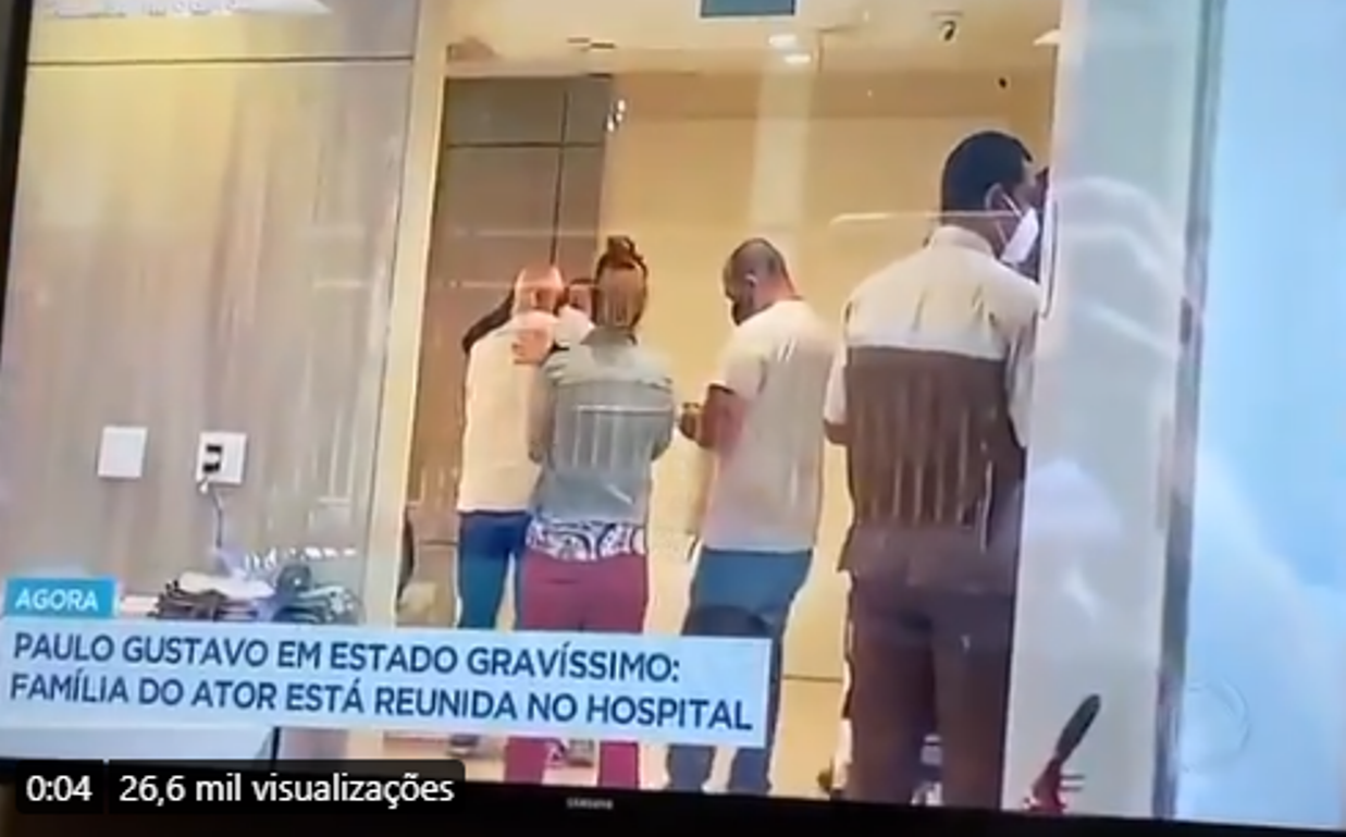 Record mostra família de Paulo Gustavo se abraçando no hospital e é detonada