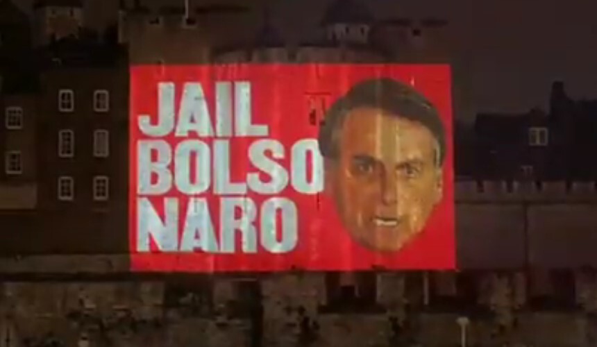 O termo “Jail Bolsonaro” (um trocadilho do nome do presidente com a palavra “cadeia” em inglês) entrou nos Trending Topics do Twitter