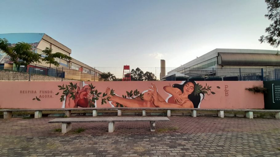 Museu de Arte Urbana de São Paulo, mural “Respira fundo. Agora.”