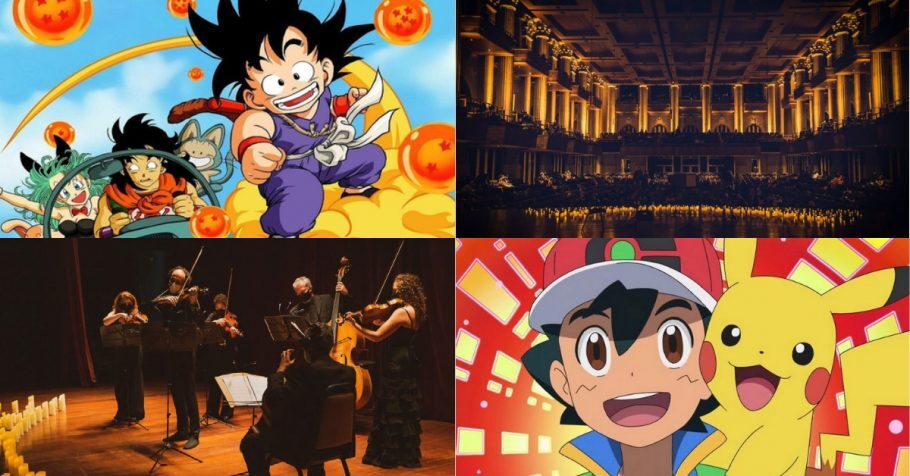 Relembre de animes clássicos como Dragon Ball e Pokémon nessa edição especial do concerto ‘Candlelight’