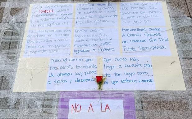 O jornal “El Correio” reproduziu uma carta deixada no local onde Samuel Luiz Muñiz