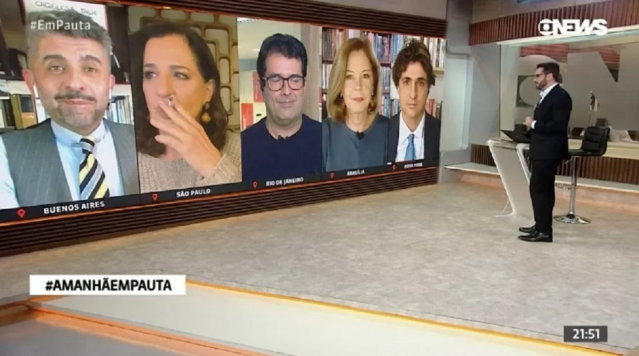 Jornalista da GloboNews comenta gafe em que aparece fumando ao vivo