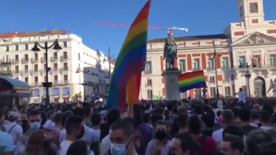 As manifestações de repúdio à homofobia que tomaram as ruas espanholas