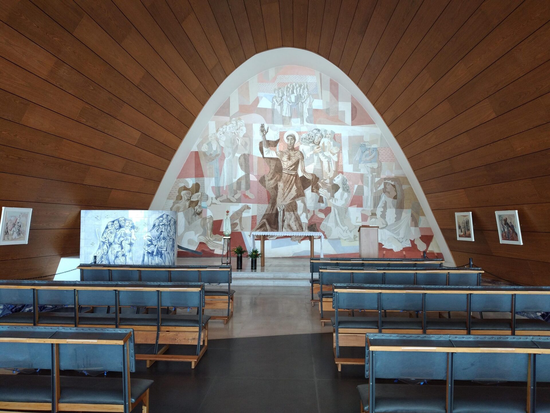 Painel do altar da Igreja da Pampulha, obra do artista plástico Cândido Portinari