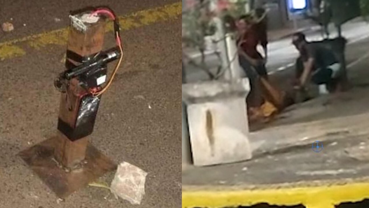Bomba com sensor espalhada por bandidos em Araçatuba (SP); policiais socorrem ciclista feriado