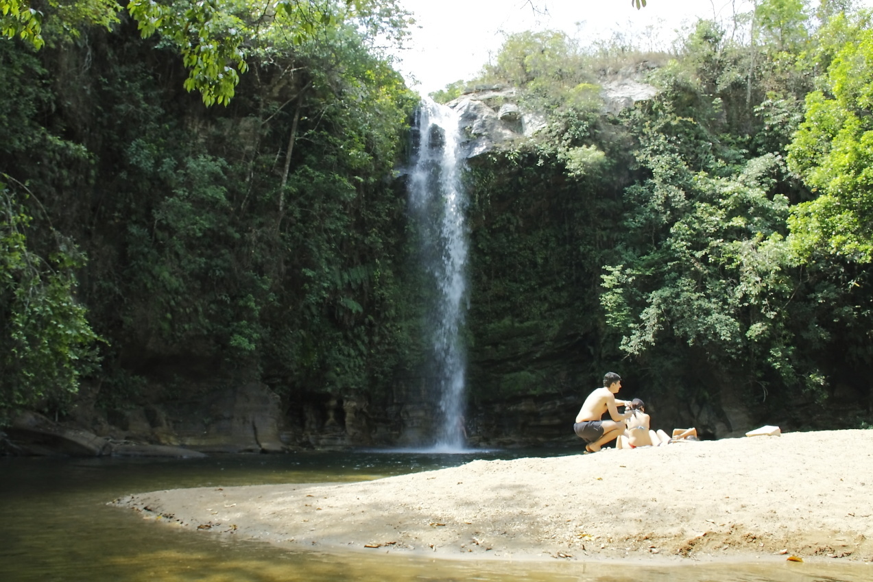 A cachoeira do Abade tem uma queda 22 metros de altura