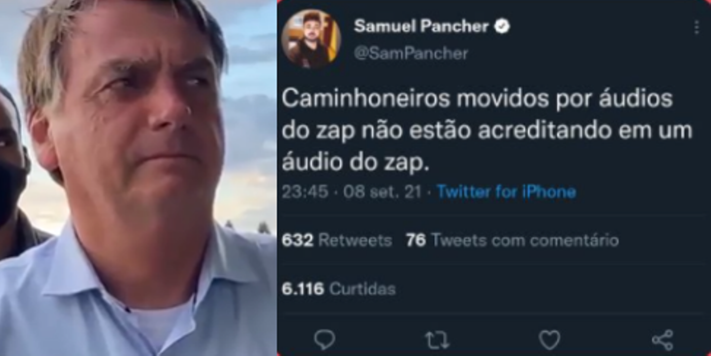 Caminhoneiros apoiadores de Bolsonaro viram meme após áudio do presidente