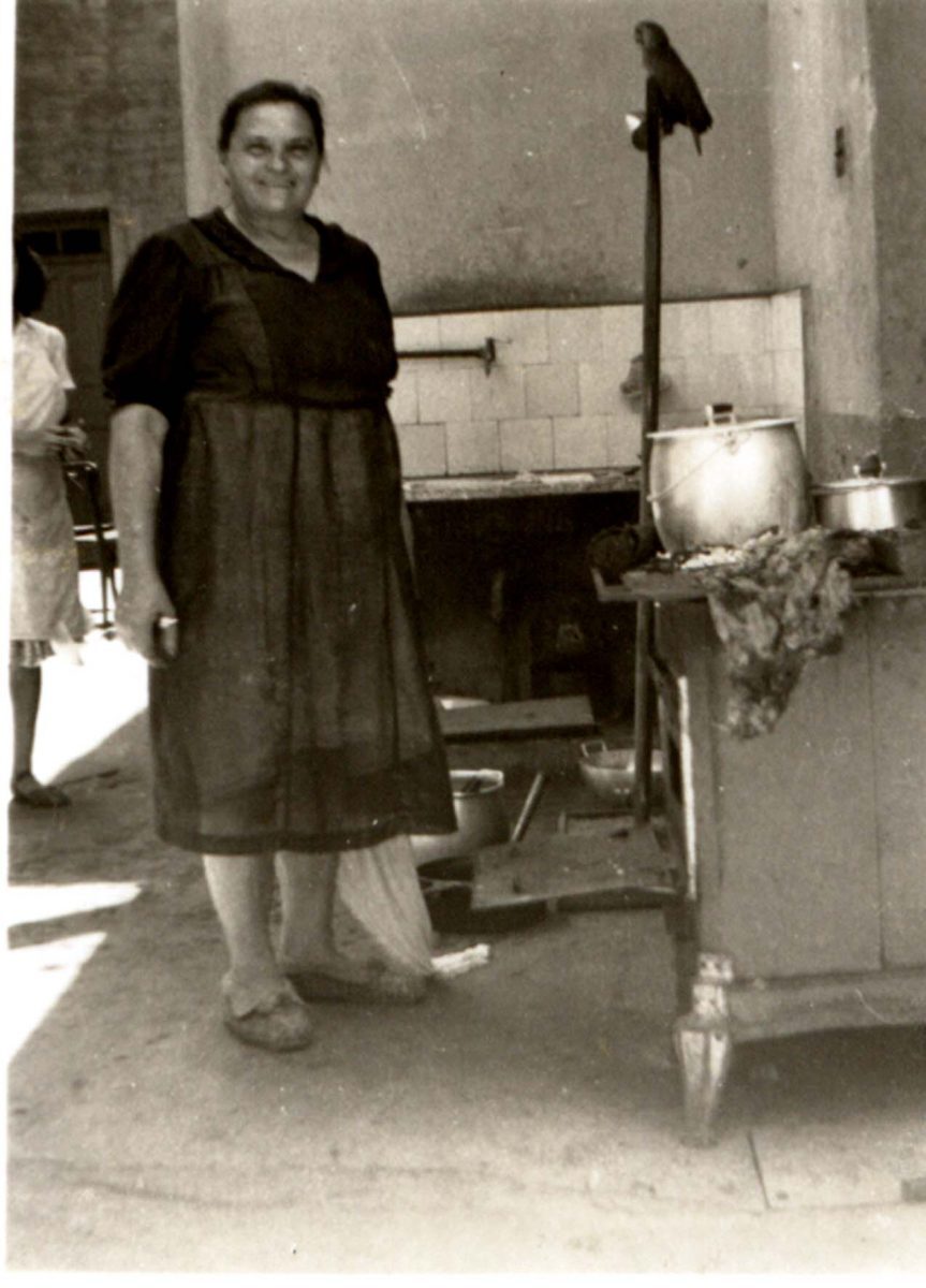 Regina Pasiani Morelato em foto tirada na cozinha de sua casa (Foto: Acervo/FPMSCS)