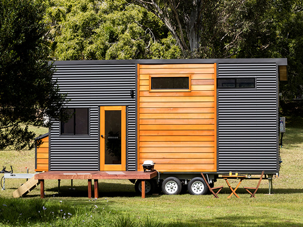 Casa sobre rodas produzida pela Aussie Tiny Houses