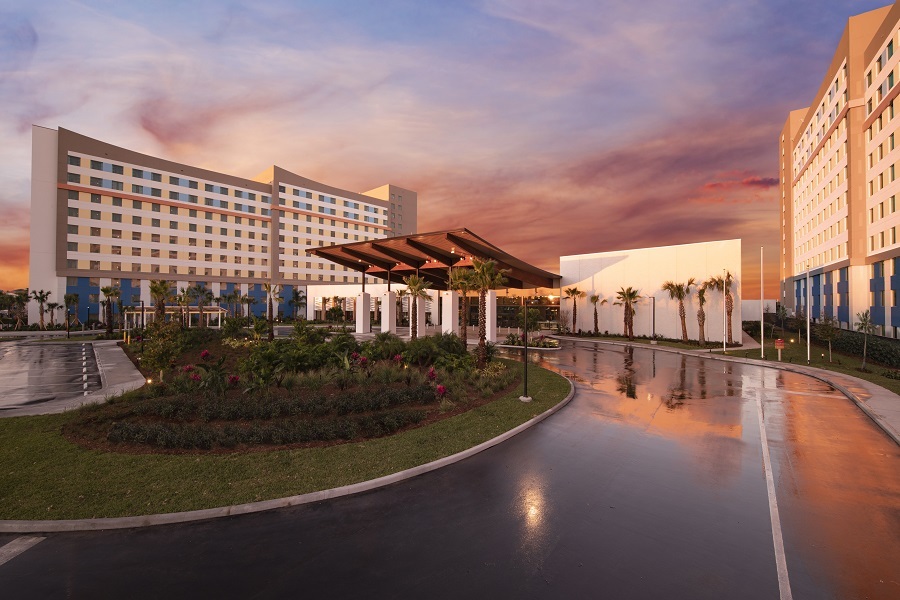O Dockside Inn and Suites é um dos hotéis econômicos inaugurados pelo Universal Orlando Resort