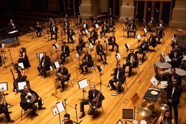 Grupo conta com 120 integrantes divididos em 6 modalidades: Banda Musical de Marcha, Banda de Percussão, Color Guard, Quinteto de Metais, Banda Sinfônica e Marching Band. Foto: Divulgação.