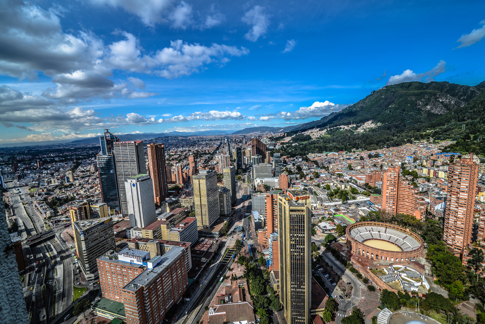 Vista panorâmica de Bogotá, capital da Colômbia